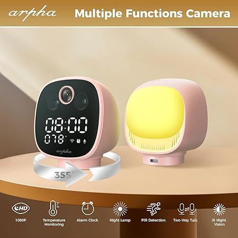 Arpha B01 Security Camera Indoor WiFi 1080P, Motion Detection 355° View, One-Touch Calling Two-Way Talk - AZDOME Official Stores