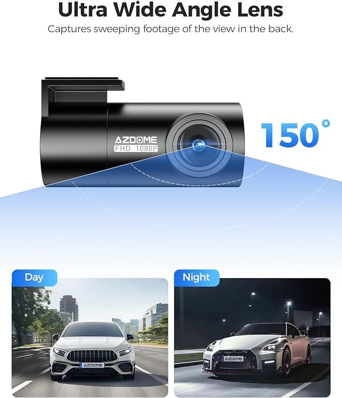 AZDOME Full HD 1080P 150° Wide View Rear Camera 4 Pin for AZDOME M300S Dash Cam - AZDOME Official Stores