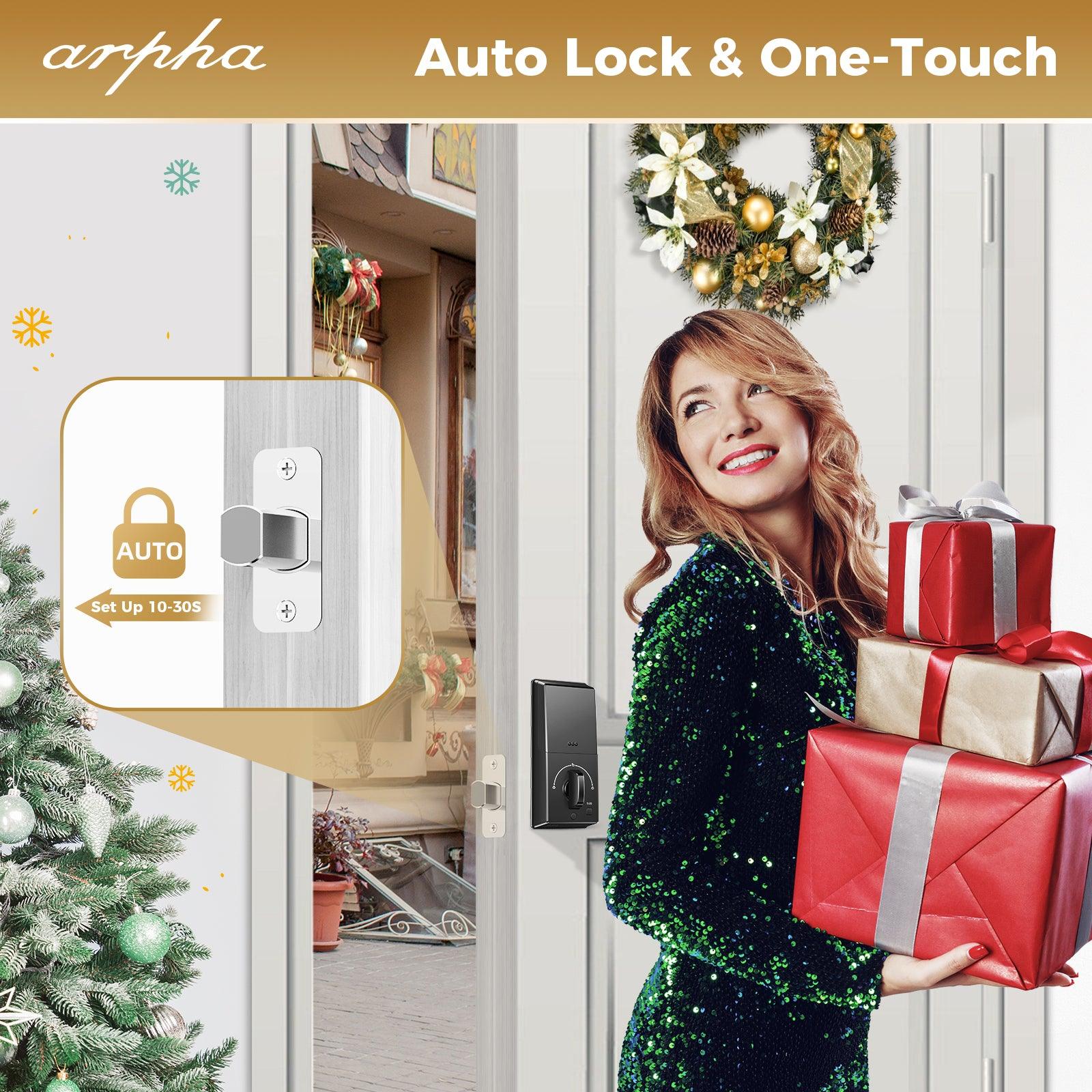 Arpha D180 Electronic Keypad Deadbolt Lock Easy to Install - AZDOME Official Stores