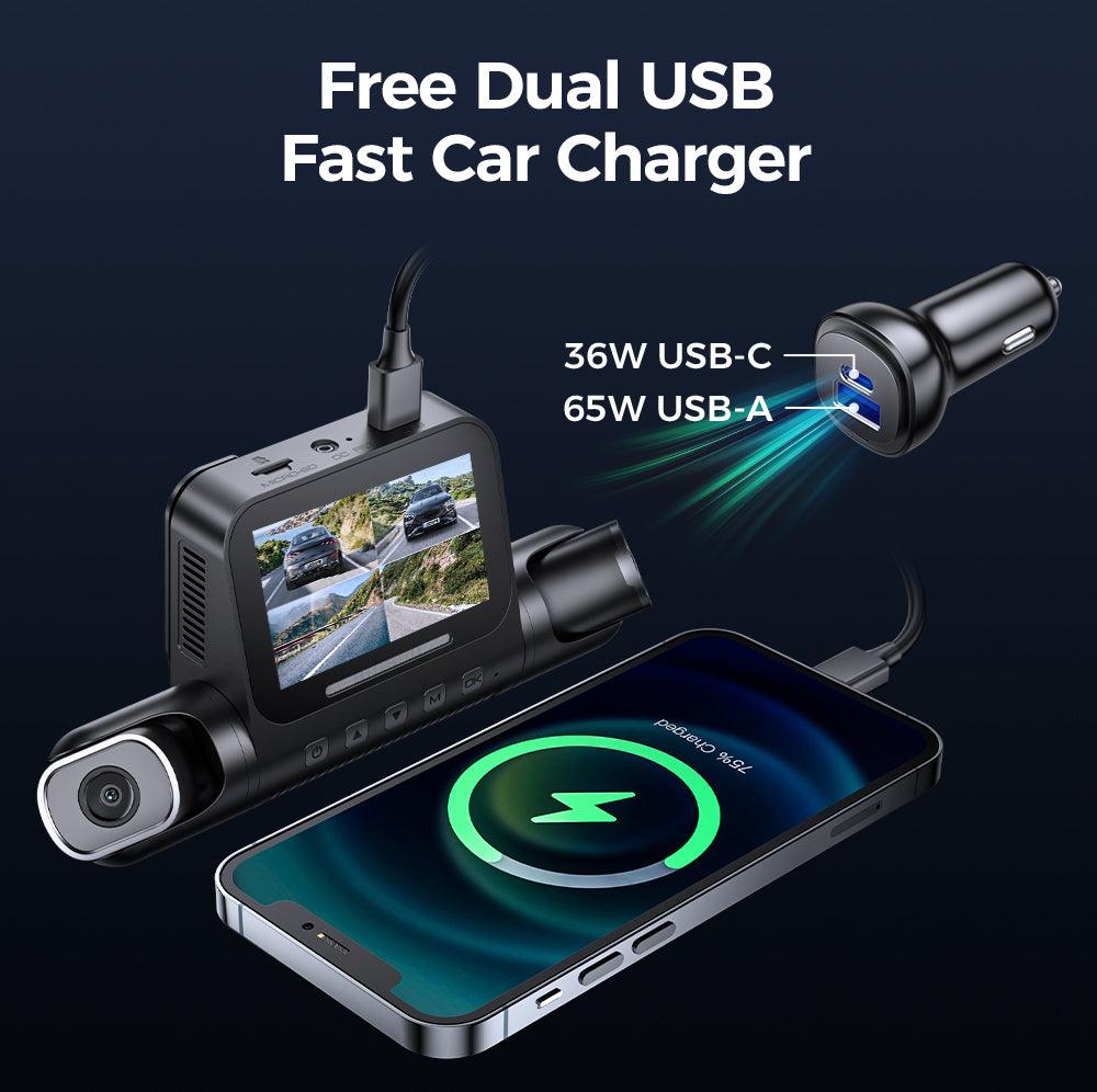 AZDOME M660 4CH Dash Cam 2K with Smart Voice Control 128GB eMMC 24H Parking Mode - AZDOME Official Stores