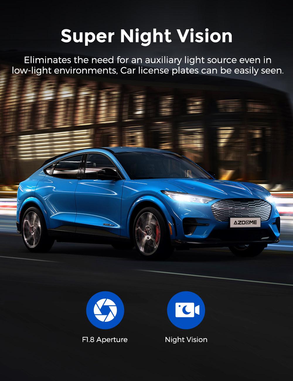 AZDOME M550 Pro 2CH Dash Cam 4K with 3.19'' Screen IR Night Vision 24H Parking Mode - AZDOME Official Stores