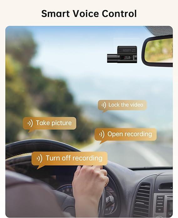 Arpha A14 1CH Dash Cam 4K with Voice Control 24H Parking Mode - AZDOME Official Stores
