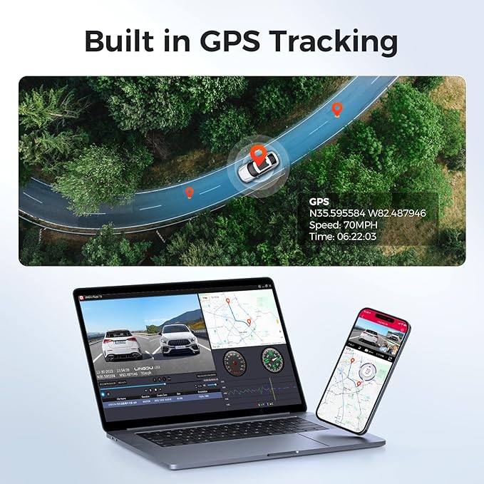 LINGDU LD02 3CH Dash Cam 4K with 3" Screen Super Night Vision 24H Parking Mode - AZDOME Official Stores