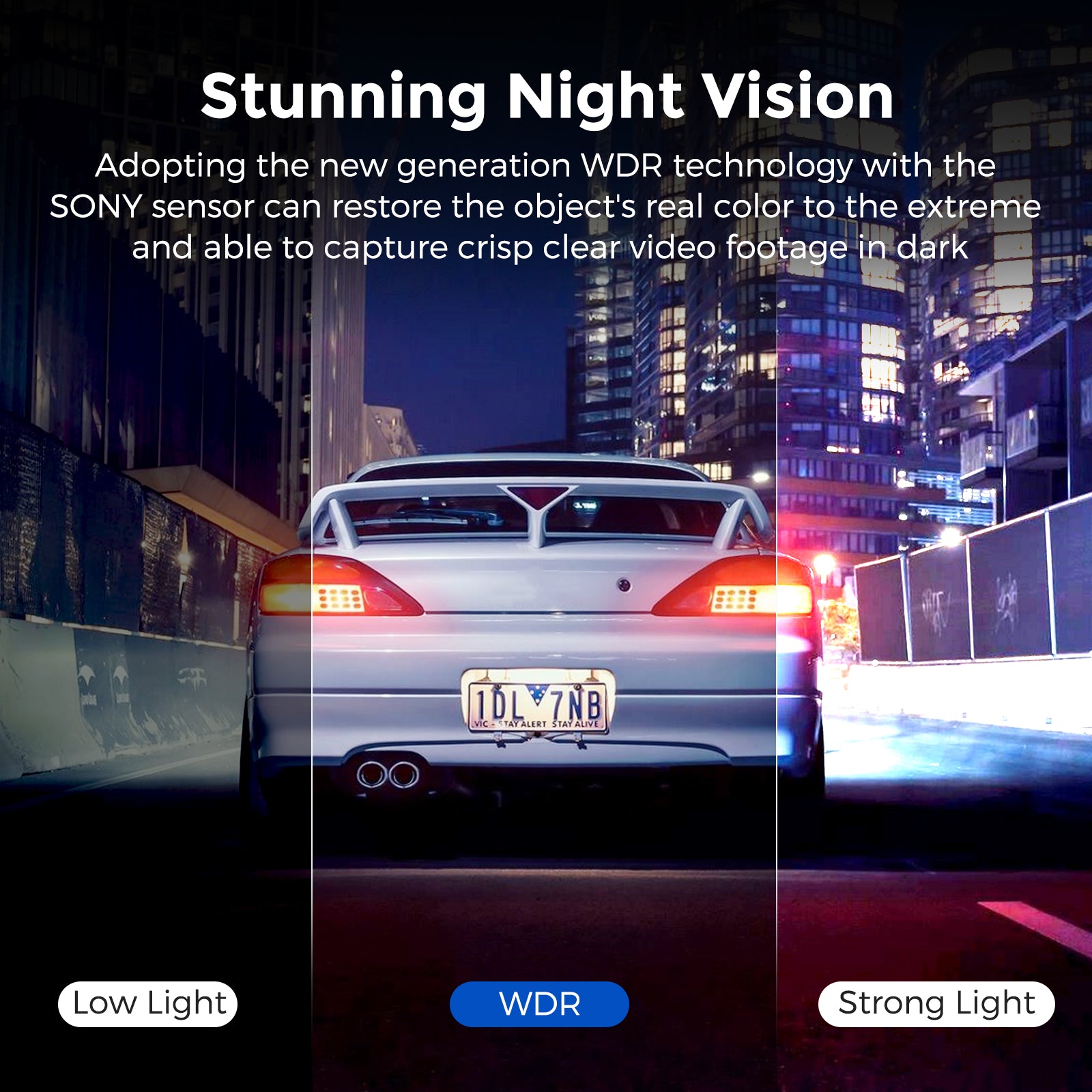 AZDOME AR09 Dual UHD Dash Cam for car,Dual SONY sensor Lens for Higher Resolution,2K UHD Recording