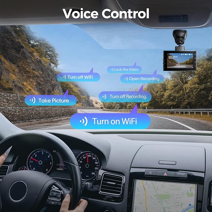 LINGDU LD02 3CH Dash Cam 4K with 3" Screen Super Night Vision 24H Parking Mode - AZDOME Official Stores