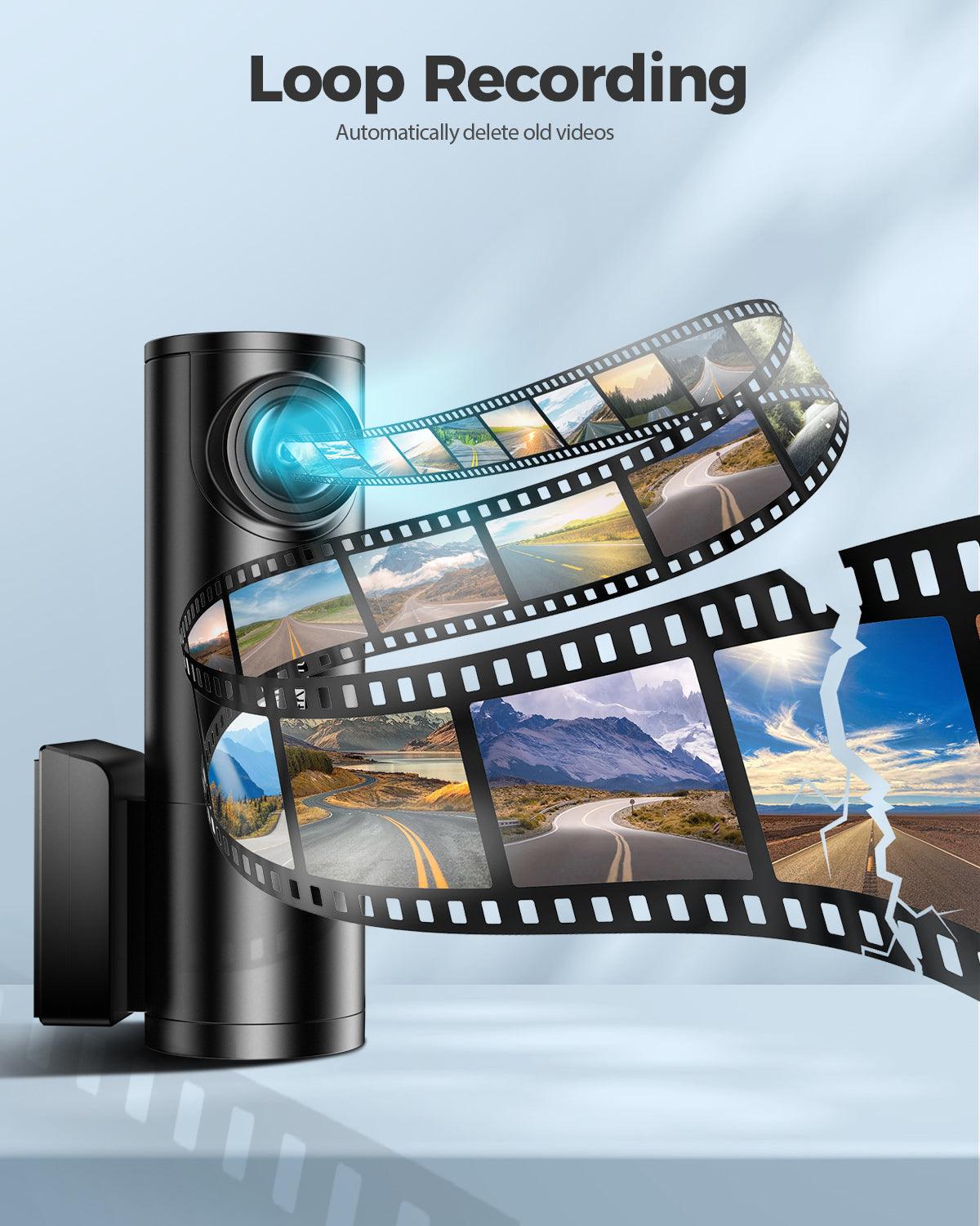 AZDOME M300S 2CH Dash Cam 4K with 5.8G WiFi GPS Voice Control WDR Night Vision 24H Parking Mode - AZDOME Official Stores