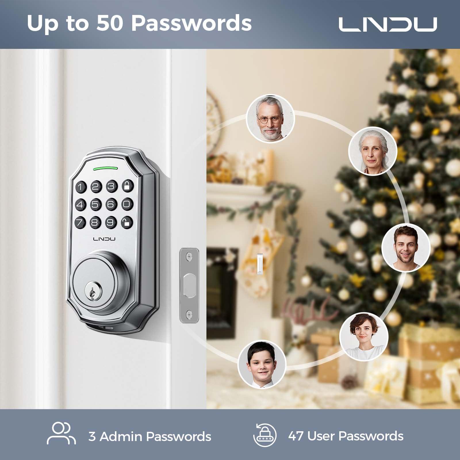 LNDU D180 Keyless Enter Deadbolt Lock Easy to Install - AZDOME Official Stores