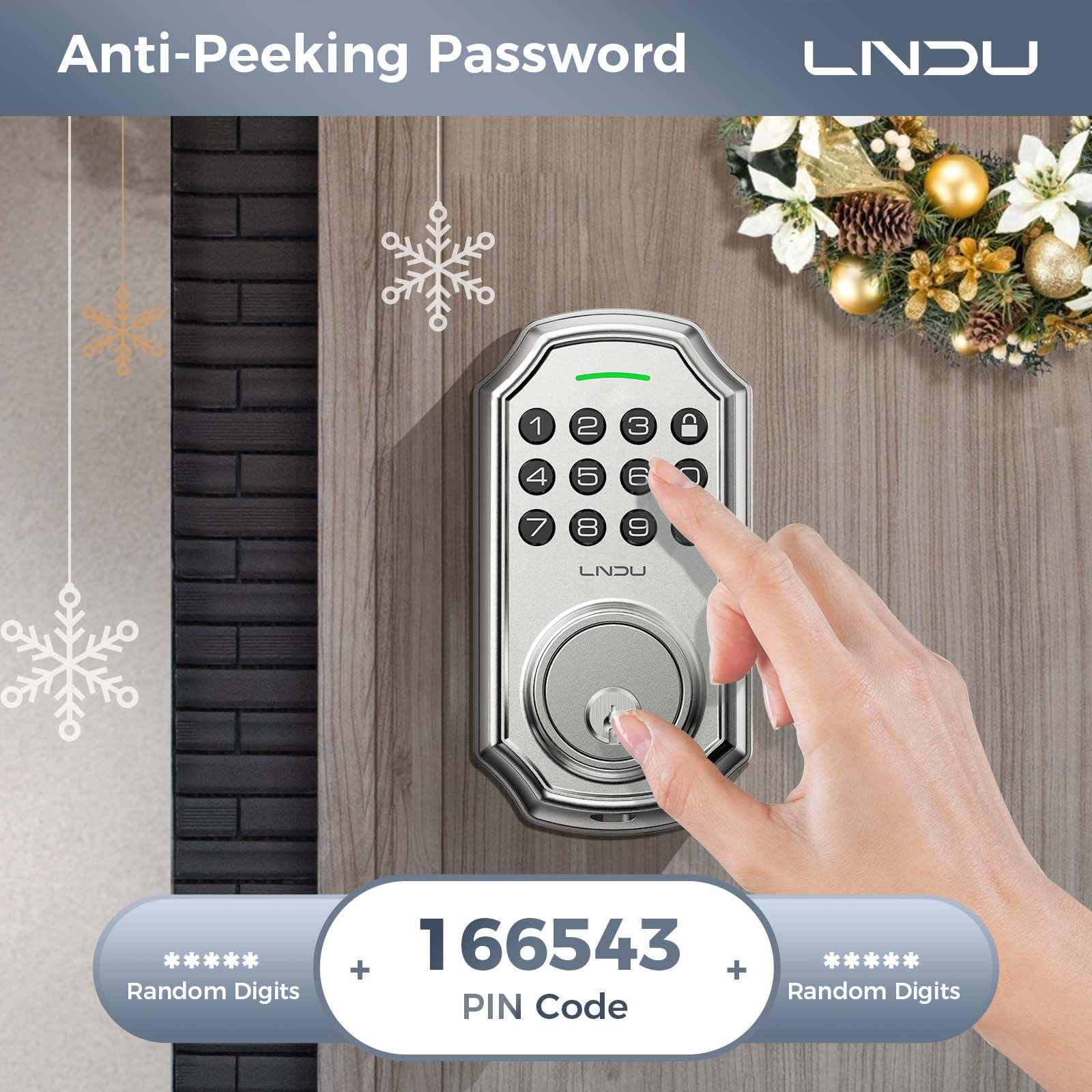 LNDU D180 Keyless Enter Deadbolt Lock Easy to Install - AZDOME Official Stores