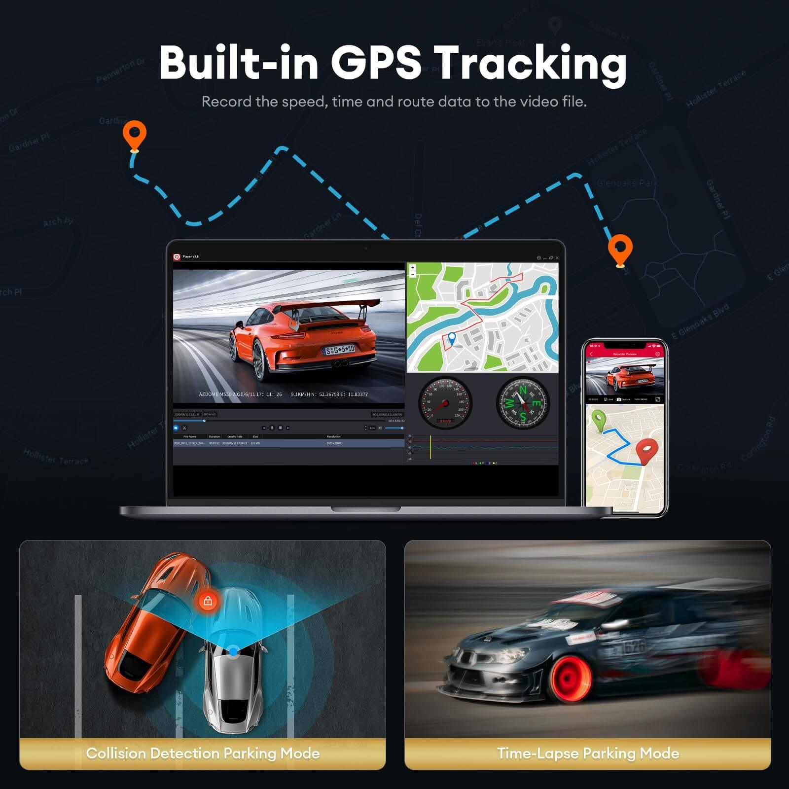 LINGDU LD06 1CH Dash Cam 5K Voice Control 24H Parking Mode No Battery - AZDOME Official Stores