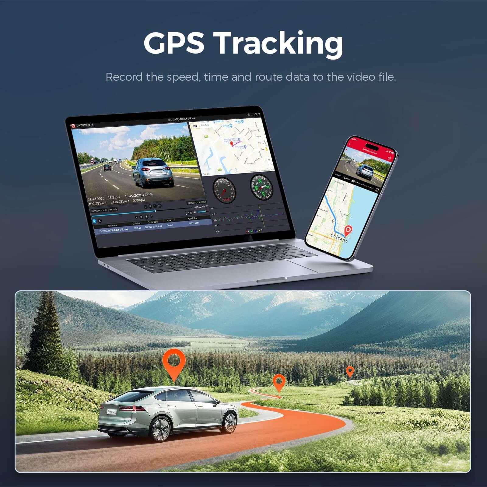 LINGDU AM100 1CH Dash Cam 4K with ADAS Voice Control 24H Parking Mode - AZDOME Official Stores