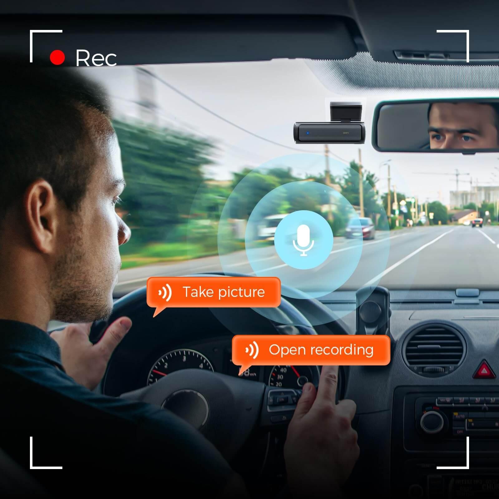 LINGDU AM100 1CH Dash Cam 4K with ADAS Voice Control 24H Parking Mode - AZDOME Official Stores