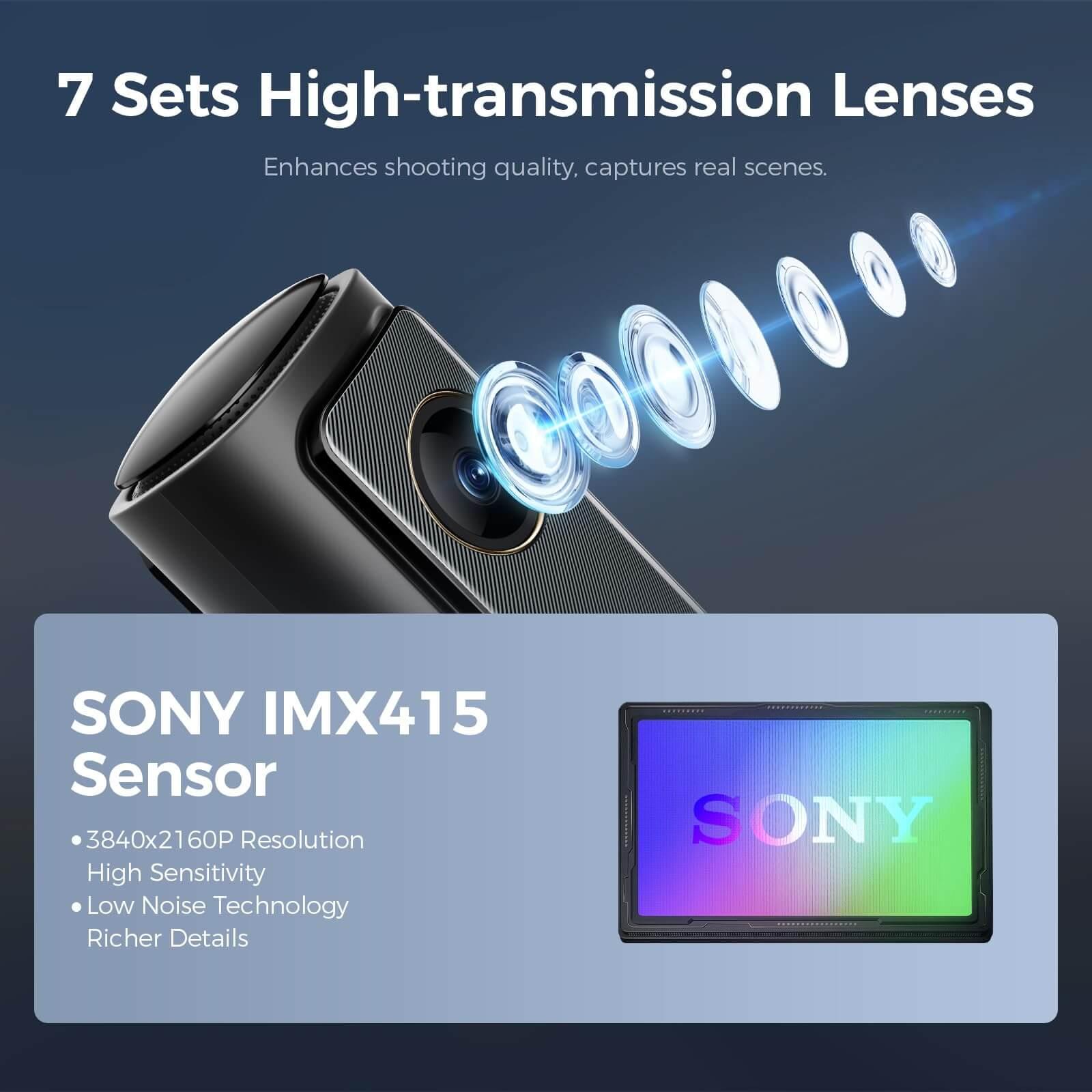 LINGDU AM100 1CH Dash Cam 4K with ADAS Voice Control 24H Parking Mode - AZDOME Official Stores