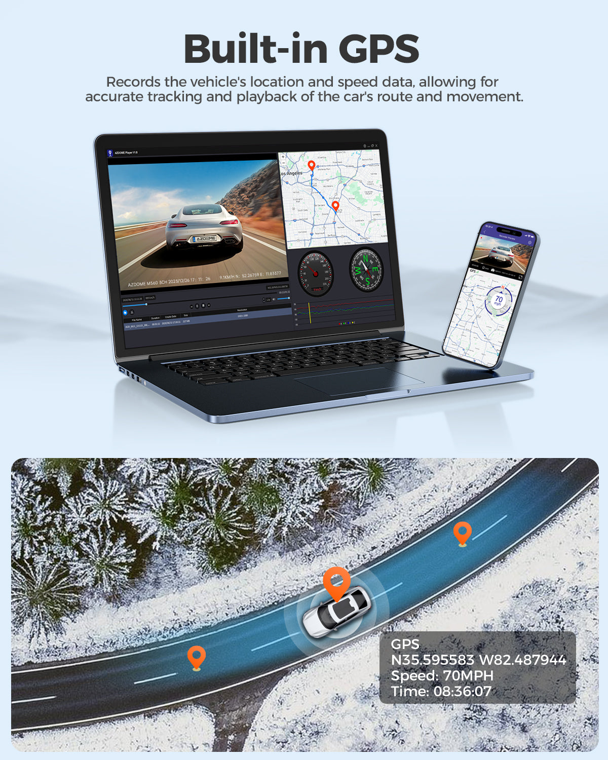 AZDOME M560 3CH Dash Cam 4K with 4" Touch Screen IR Night Vision 24H Parking Mode - AZDOME Official Stores