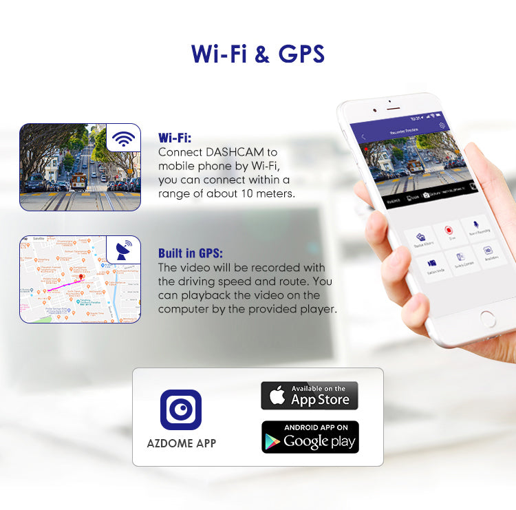 AZDOME AR09 Dual UHD Dash Cam for car,Dual SONY sensor Lens for Higher Resolution,2K UHD Recording