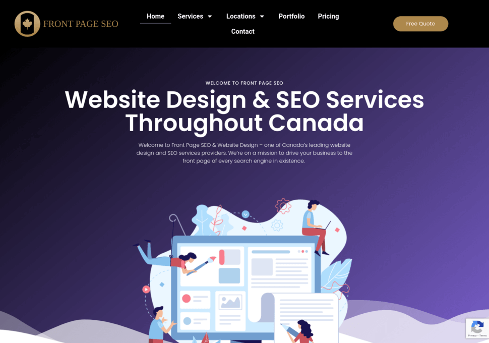 Front Page SEO & Website Design