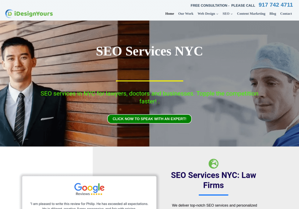 NYC SEO Expert iDesignYours