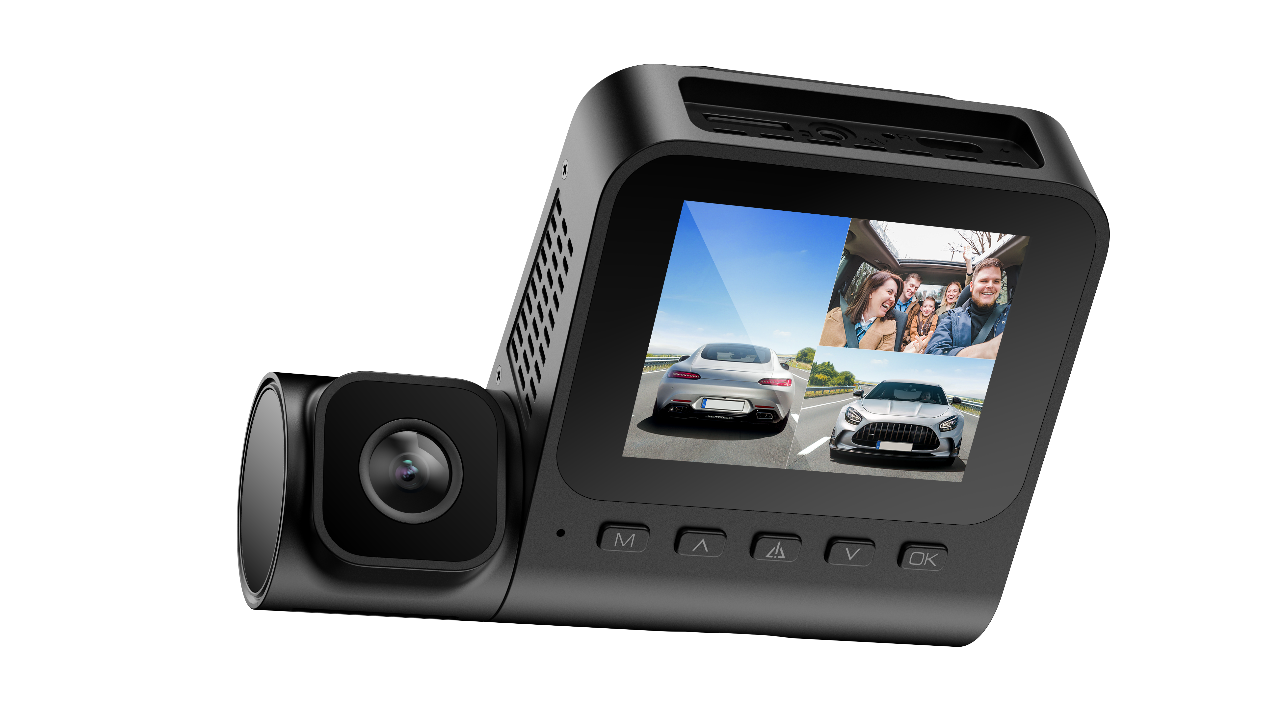 LINGDU Dash Cam V630 Car Camera 4K+1080P+1080P 3 Channel Car DVR WiFi GPS IR Night Vision 24H Parking Monitor Loop Recording HDR